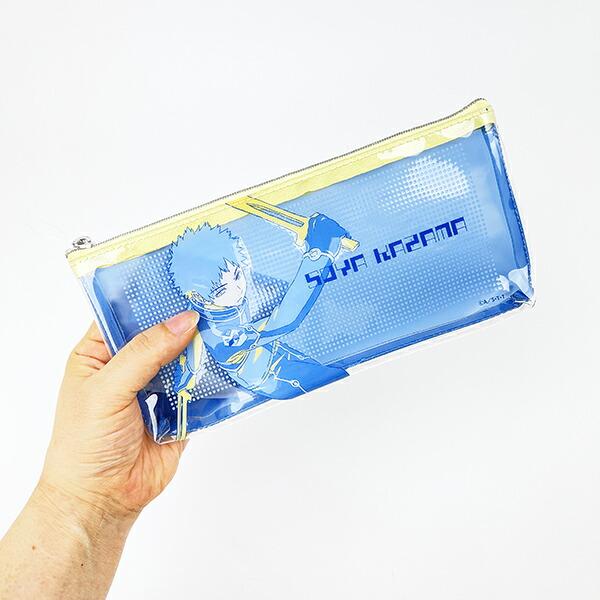 ワールドトリガー 風間蒼也 PVCポーチ (ブルー×イエロー) Mixing Colors 商品画像4：キャラグッズPERFECT WORLD TOKYO