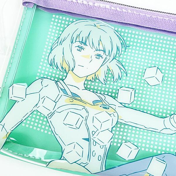 ワールドトリガー 那須玲 PVCポーチ (グリーン×パープル) Mixing Colors 商品画像2：キャラグッズPERFECT WORLD TOKYO