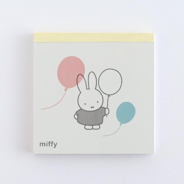 ミッフィー miffy メモパッド・スクエア (balloon) 文具 日本製