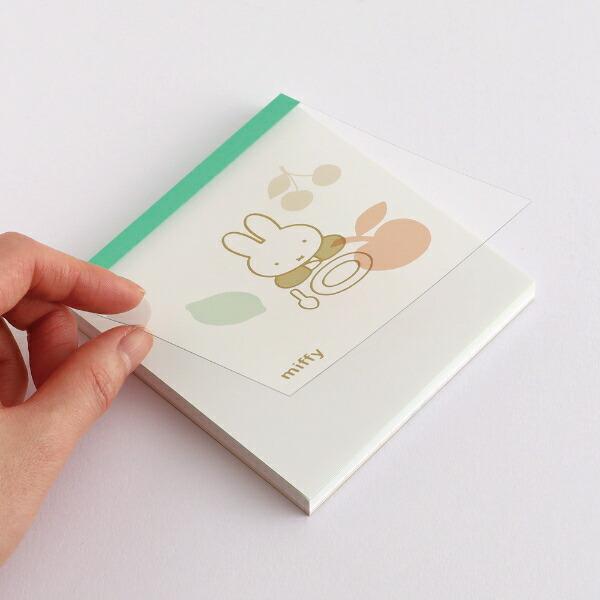 ミッフィー miffy メモパッド・スクエア (fruits) 文具 日本製 商品画像3：キャラグッズPERFECT WORLD TOKYO
