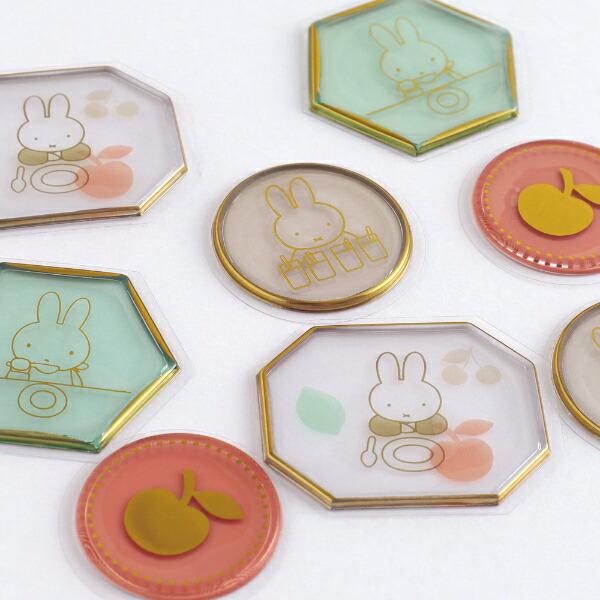 ミッフィー miffy フレークシール (fruits) 文具 商品画像3：キャラグッズPERFECT WORLD TOKYO