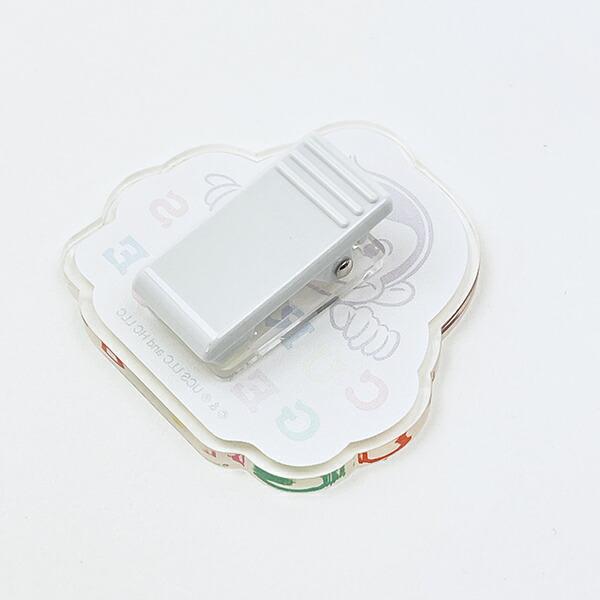 おさるのジョージ アクリルクリップ (ホワイト) 文具 日本製 商品画像2：キャラグッズPERFECT WORLD TOKYO