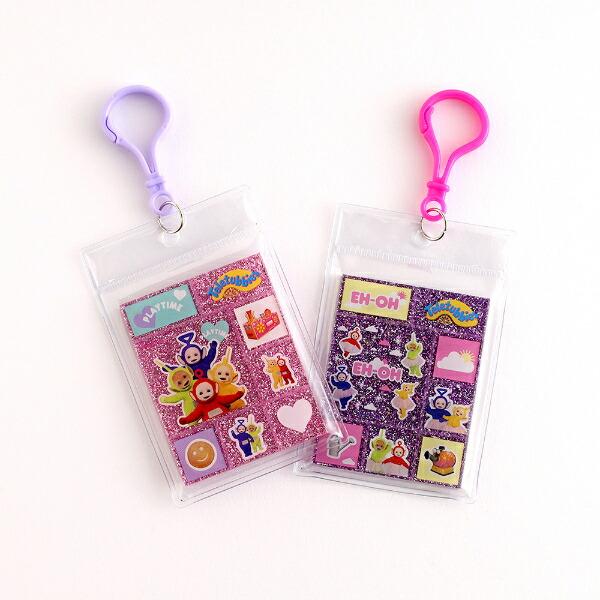 テレタビーズ タイルシール風アクリルキーホルダー ピンク 商品画像3：キャラグッズPERFECT WORLD TOKYO