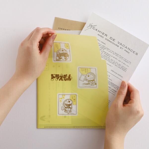 ドラえもん A5ポケットクリアファイル イエロー 文具 日本製 商品画像4：キャラグッズPERFECT WORLD TOKYO