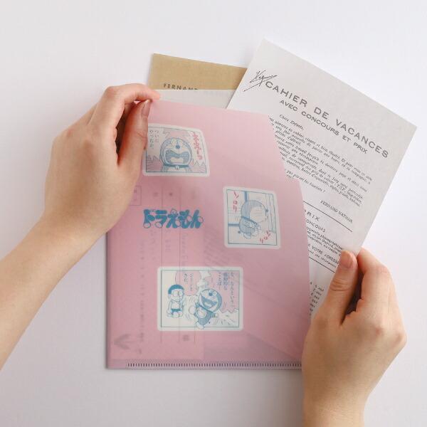 ドラえもん A5ポケットクリアファイル ピンク 文具 日本製 商品画像4：キャラグッズPERFECT WORLD TOKYO