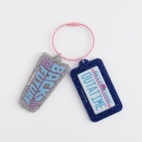 バックトゥザフューチャー BACK TO THE FUTURE 2連アクリルキーホルダー (ナンバープレート) 商品画像2：キャラグッズPERFECT WORLD TOKYO