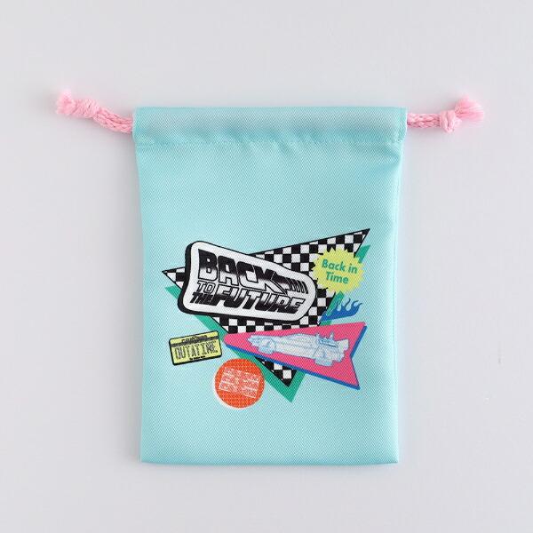 バックトゥザフューチャー BACK TO THE FUTURE 巾着2点セット (ミント) 商品画像2：キャラグッズPERFECT WORLD TOKYO