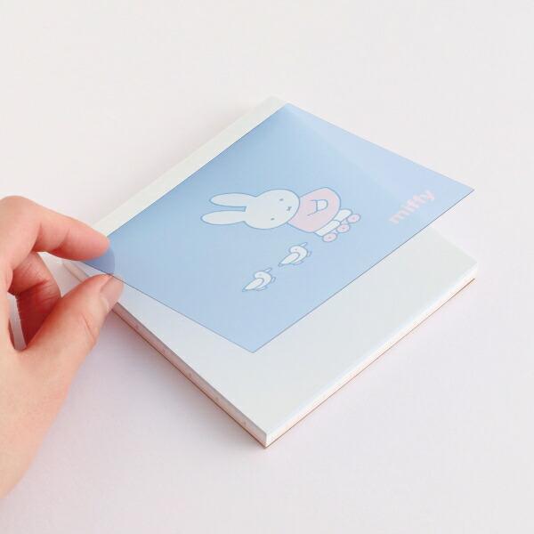 ミッフィー miffy メモパッド・スクエア (friends) ブルー 文具 日本製 商品画像3：キャラグッズPERFECT WORLD TOKYO