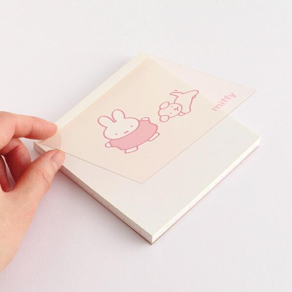 ミッフィー miffy メモパッド・スクエア (dance) ホワイト 文具 日本製 商品画像3：キャラグッズPERFECT WORLD TOKYO