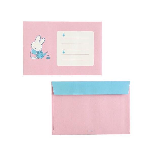 ミッフィー miffy レターセット (flower) ピンク 文具 日本製 商品画像3：キャラグッズPERFECT WORLD TOKYO