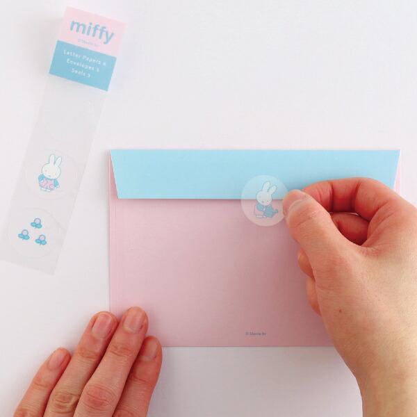 ミッフィー miffy レターセット (flower) ピンク 文具 日本製 商品画像7：キャラグッズPERFECT WORLD TOKYO