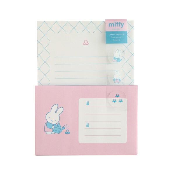 ミッフィー miffy レターセット (flower) ピンク 文具 日本製