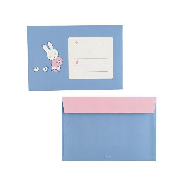 ミッフィー miffy レターセット (friends) ブルー 文具 日本製 商品画像3：キャラグッズPERFECT WORLD TOKYO