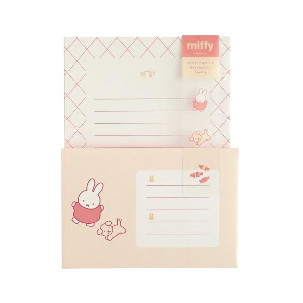 ミッフィー miffy レターセット (dance) ホワイト 文具 日本製