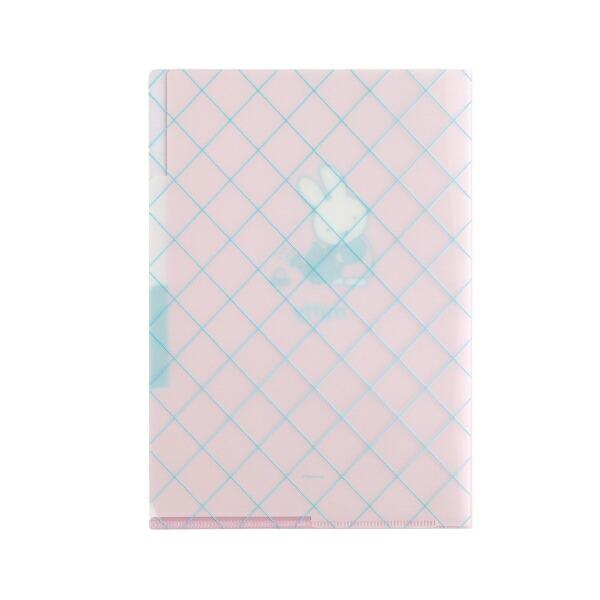 ミッフィー miffy A5ポケットクリアファイル (flower) ピンク 文具 日本製 商品画像2：キャラグッズPERFECT WORLD TOKYO