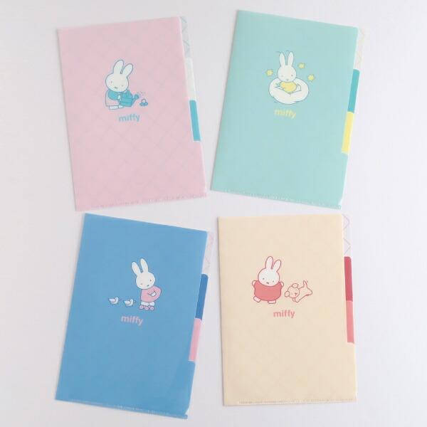 ミッフィー miffy A5ポケットクリアファイル (flower) ピンク 文具 日本製 商品画像6：キャラグッズPERFECT WORLD TOKYO