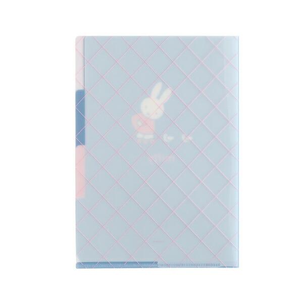 ミッフィー miffy A5ポケットクリアファイル (friends) ブルー 文具 日本製 商品画像2：キャラグッズPERFECT WORLD TOKYO