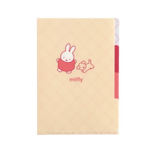 ミッフィー miffy A5ポケットクリアファイル (dance) ホワイト 文具 日本製