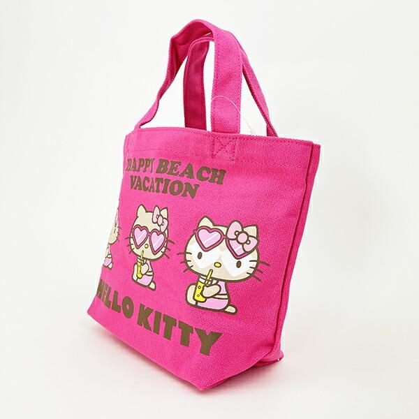 サンリオ ハローキティ 日焼け キティ ミニランチバッグ ピンク Sanrio 商品画像3：キャラグッズPERFECT WORLD TOKYO