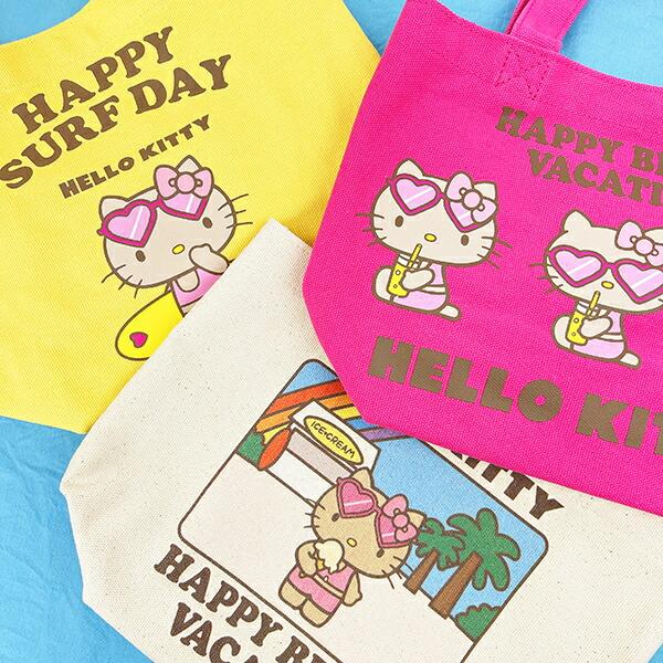 サンリオ ハローキティ 日焼け キティ ミニランチバッグ ピンク Sanrio 商品画像7：キャラグッズPERFECT WORLD TOKYO
