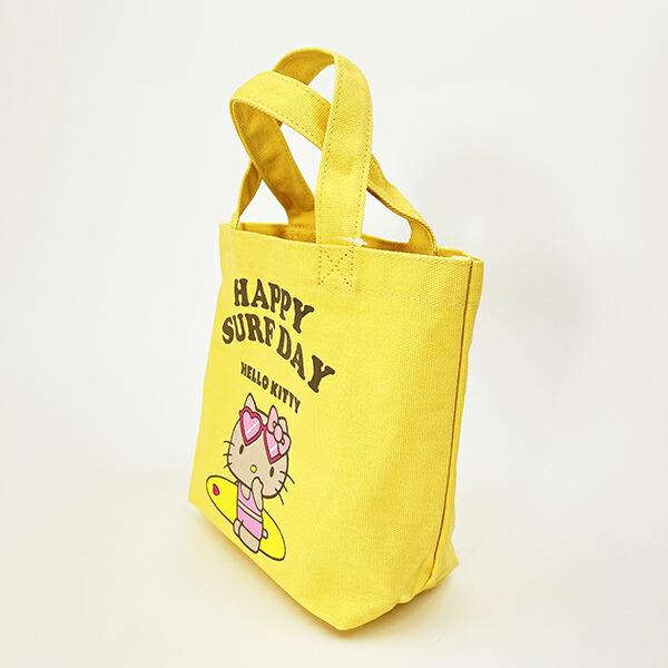 サンリオ ハローキティ 日焼け キティ ミニランチバッグ イエロー Sanrio 商品画像3：キャラグッズPERFECT WORLD TOKYO