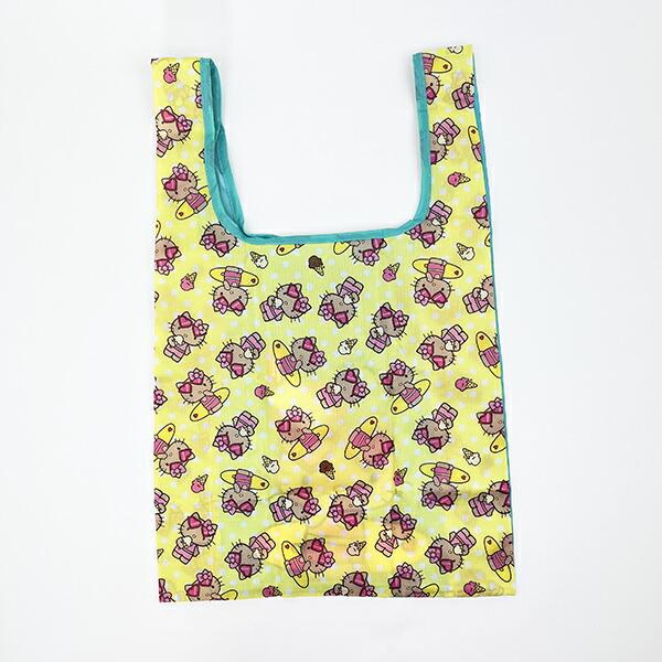 サンリオ ハローキティ 日焼け キティ エコバッグ(M) ミント Sanrio 商品画像3：キャラグッズPERFECT WORLD TOKYO