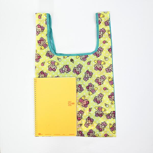 サンリオ ハローキティ 日焼け キティ エコバッグ(M) ミント Sanrio 商品画像4：キャラグッズPERFECT WORLD TOKYO