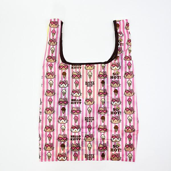サンリオ ハローキティ 日焼け キティ エコバッグ(M) イエロー Sanrio 商品画像3：キャラグッズPERFECT WORLD TOKYO