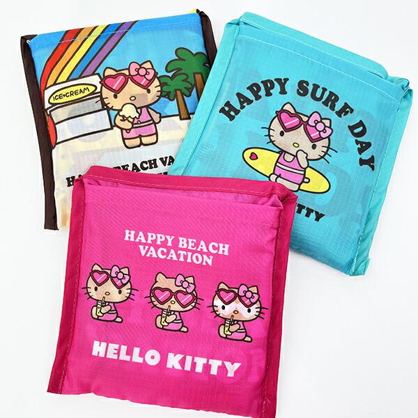 サンリオ ハローキティ 日焼け キティ エコバッグ(M) イエロー Sanrio 商品画像8：キャラグッズPERFECT WORLD TOKYO