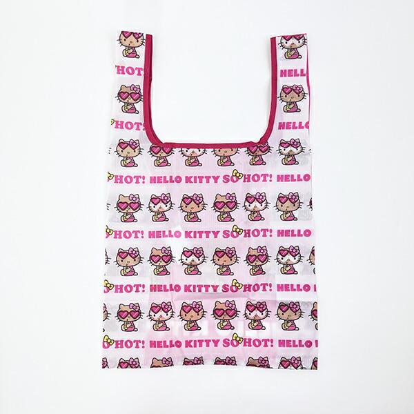 サンリオ ハローキティ 日焼け キティ エコバッグ(M) ピンク Sanrio 商品画像3：キャラグッズPERFECT WORLD TOKYO