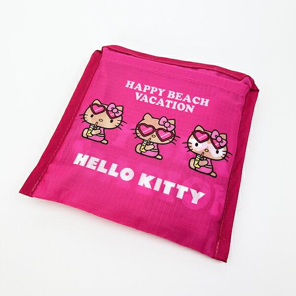 サンリオ ハローキティ 日焼け キティ エコバッグ(M) ピンク Sanrio 商品画像6：キャラグッズPERFECT WORLD TOKYO