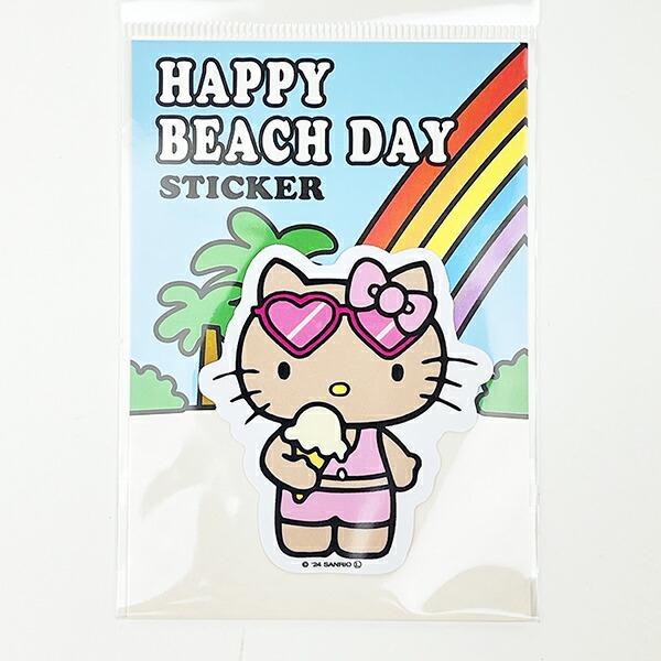 サンリオ ハローキティ 日焼け キティ ステッカー アイス 文具 日本製 Sanrio