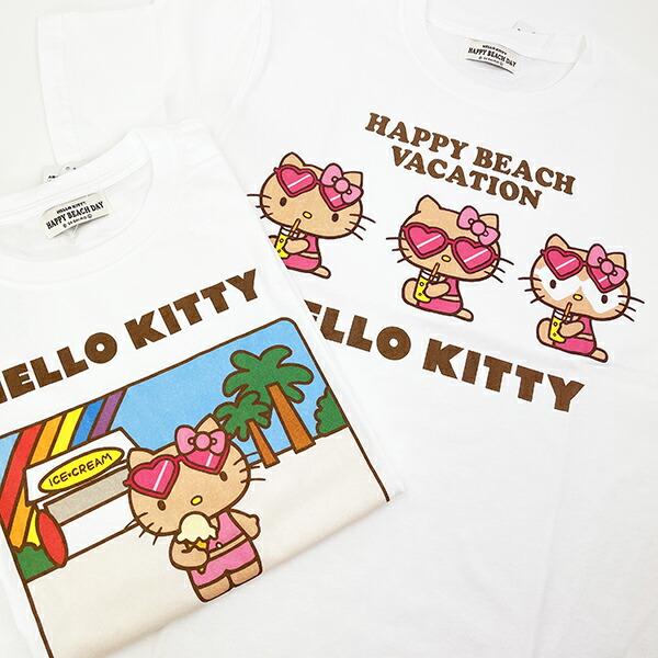 サンリオ ハローキティ 日焼け キティ 半袖Tシャツ(L) ジュース アパレル Sanrio 商品画像5：キャラグッズPERFECT WORLD TOKYO