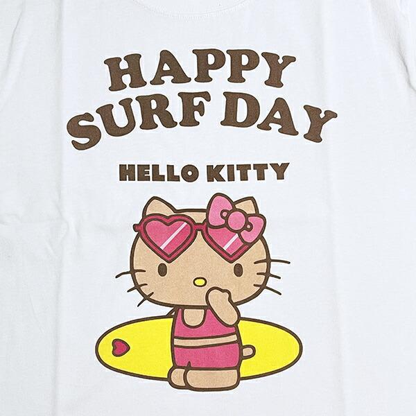 サンリオ 日焼け キティ 半袖Tシャツ(S) サーフ アパレル Sanrio 商品画像2：キャラグッズPERFECT WORLD TOKYO