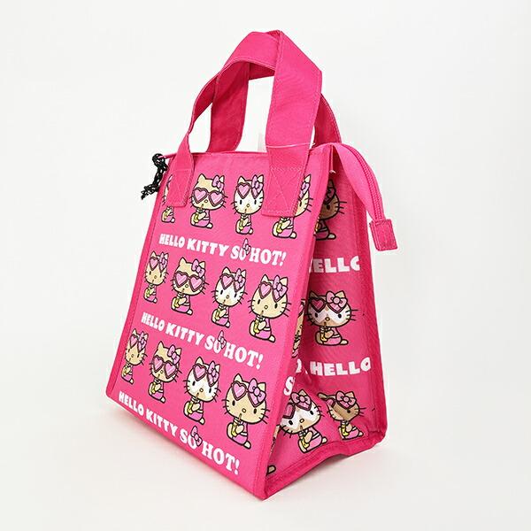 サンリオ ハローキティ 日焼け キティ 三角マチ保冷バッグ ジュース ランチ Sanrio 商品画像3：キャラグッズPERFECT WORLD TOKYO
