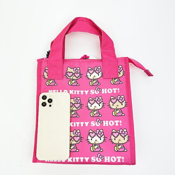 サンリオ ハローキティ 日焼け キティ 三角マチ保冷バッグ ジュース ランチ Sanrio 商品画像4：キャラグッズPERFECT WORLD TOKYO