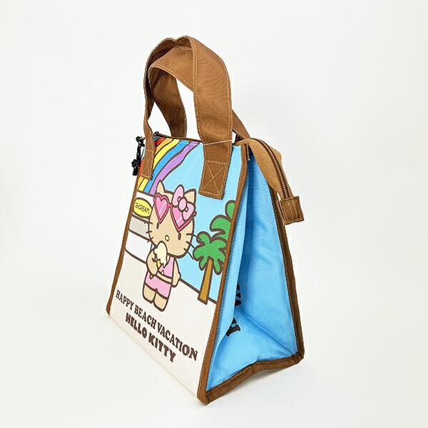 サンリオ ハローキティ 日焼け キティ 三角マチ保冷バッグ アイス ランチ Sanrio 商品画像3：キャラグッズPERFECT WORLD TOKYO