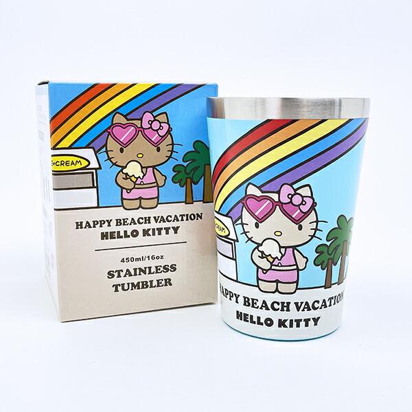 サンリオ 日焼け キティ ステンレスタンブラー アイス コップ Sanrio 商品画像5：キャラグッズPERFECT WORLD TOKYO