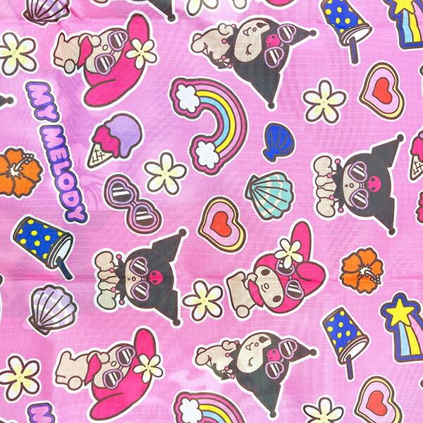 サンリオ 日焼け マイメロディ＆クロミ エコバッグ(M) Sanrio 商品画像5：キャラグッズPERFECT WORLD TOKYO