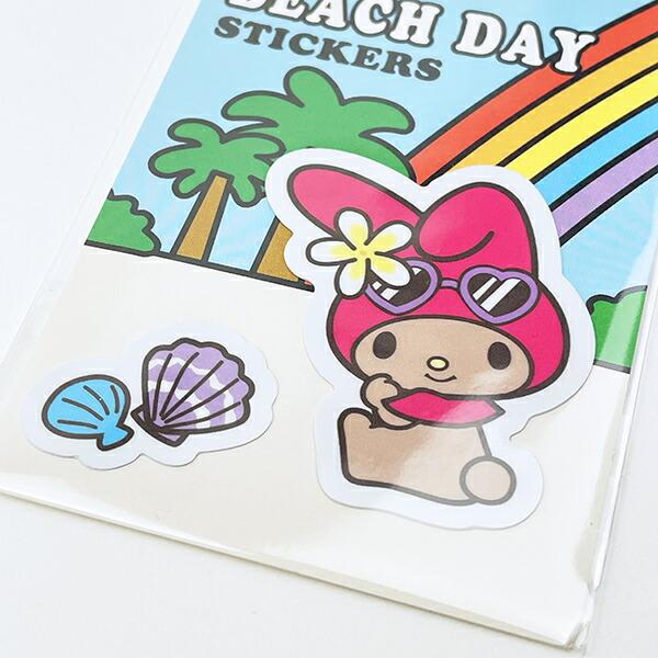 サンリオ 日焼け マイメロディ ステッカー 文具 日本製 Sanrio 商品画像2：キャラグッズPERFECT WORLD TOKYO