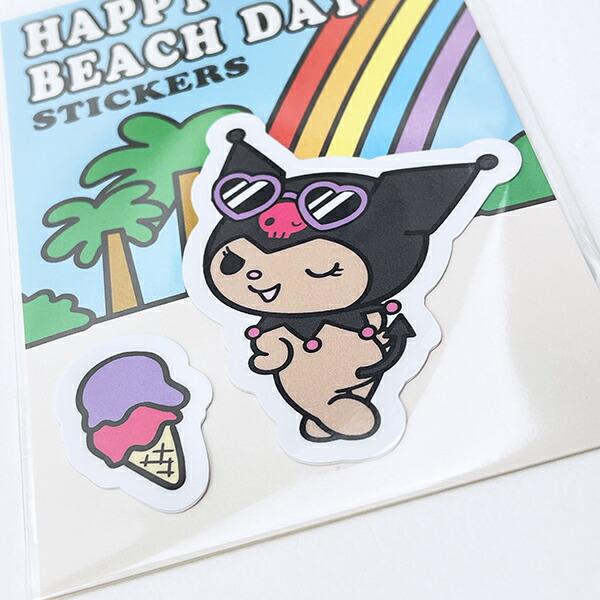 サンリオ 日焼け クロミ ステッカー 文具 日本製 Sanrio 商品画像2：キャラグッズPERFECT WORLD TOKYO
