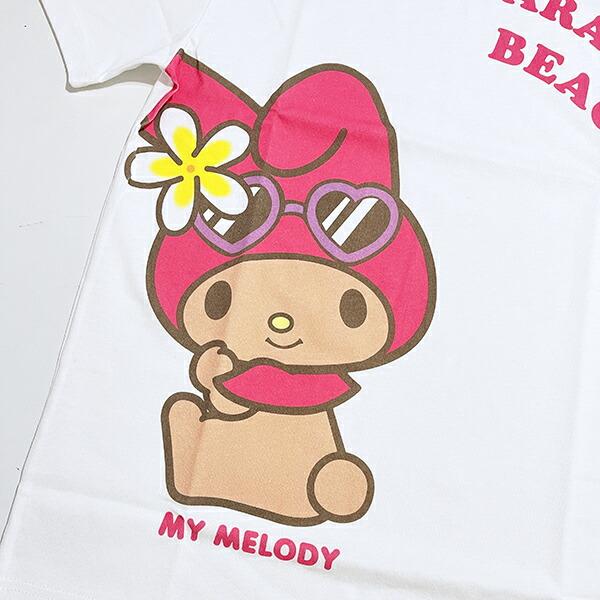 サンリオ 日焼け マイメロディ 半袖Tシャツ(S) アパレル Sanrio 商品画像2：キャラグッズPERFECT WORLD TOKYO