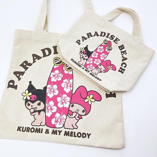 サンリオ 日焼け マイメロディ＆クロミ A4トートバッグ Sanrio 商品画像5：キャラグッズPERFECT WORLD TOKYO