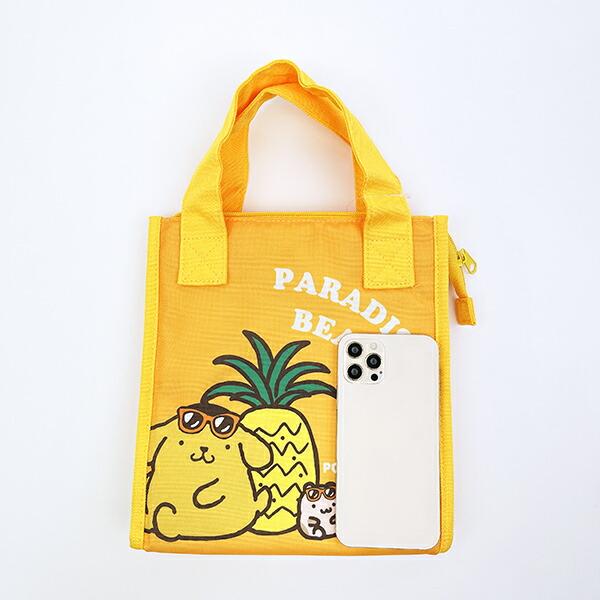 サンリオ 日焼け ポムポムプリン 三角マチ保冷バッグ ランチ Sanrio 商品画像7：キャラグッズPERFECT WORLD TOKYO