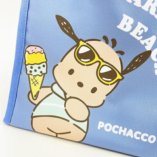 サンリオ 日焼け ポチャッコ 三角マチ保冷バッグ ランチ Sanrio 商品画像2：キャラグッズPERFECT WORLD TOKYO