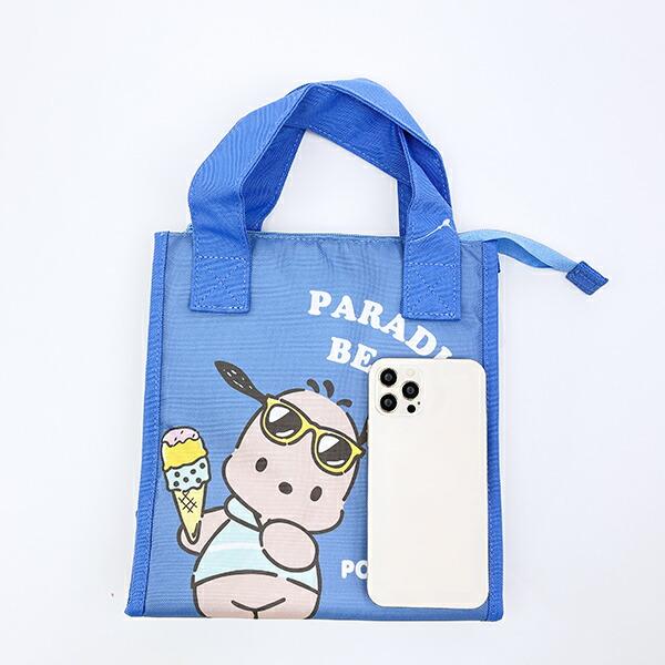 サンリオ 日焼け ポチャッコ 三角マチ保冷バッグ ランチ Sanrio 商品画像7：キャラグッズPERFECT WORLD TOKYO