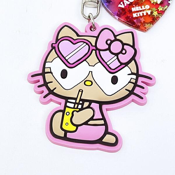 サンリオ 日焼け キティ キーリング ライトピンク キーホルダー Sanrio 商品画像2：キャラグッズPERFECT WORLD TOKYO