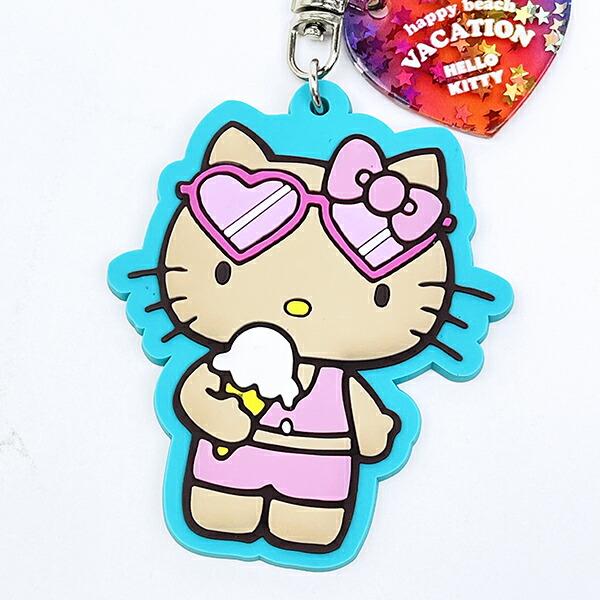 サンリオ 日焼け キティ キーリング ミント キーホルダー Sanrio 商品画像2：キャラグッズPERFECT WORLD TOKYO