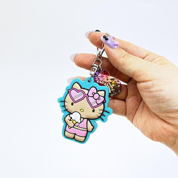 サンリオ 日焼け キティ キーリング ミント キーホルダー Sanrio 商品画像3：キャラグッズPERFECT WORLD TOKYO