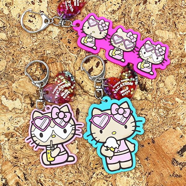 サンリオ 日焼け キティ キーリング ミント キーホルダー Sanrio 商品画像4：キャラグッズPERFECT WORLD TOKYO